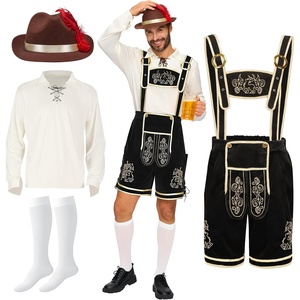 image:imageSpooktacular Creations Mens German Bavarian Oktoberfest Costume Set Beer Costume Hat for Adults Halloween and Beer FestivalDark