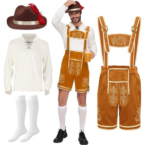 image:imageSpooktacular Creations Mens German Bavarian Oktoberfest Costume Set Beer Costume Hat for Adults Halloween and Beer FestivalGinger