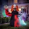 image:imageJOYIN Halloween Outdoor Animatronic Clown Groundbreaker Decorations HalfBody Clown Groundbreaker with Motion and LightUp Eyes for Outside Decor Graveyard Yard Lawn Haunted House Props