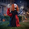 image:imageJOYIN Halloween Outdoor Animatronic Clown Groundbreaker Decorations HalfBody Clown Groundbreaker with Motion and LightUp Eyes for Outside Decor Graveyard Yard Lawn Haunted House Props