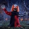 image:imageJOYIN Halloween Outdoor Animatronic Clown Groundbreaker Decorations HalfBody Clown Groundbreaker with Motion and LightUp Eyes for Outside Decor Graveyard Yard Lawn Haunted House Props