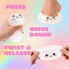 image:imageJOYIN Golden Gliter Stress Relief Toy PectinFilled Basic Squeeze Stress Balls QuickRising Squishy Fidget Sensory Toy for Adults and Kids Birthday Gifts Office Desk Party FavorsSparkly Silver