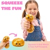 image:imageJOYIN Golden Gliter Stress Relief Toy PectinFilled Basic Squeeze Stress Balls QuickRising Squishy Fidget Sensory Toy for Adults and Kids Birthday Gifts Office Desk Party FavorsSparkly Golden