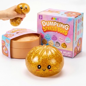 image:imageJOYIN Golden Gliter Stress Relief Toy PectinFilled Basic Squeeze Stress Balls QuickRising Squishy Fidget Sensory Toy for Adults and Kids Birthday Gifts Office Desk Party FavorsSparkly Golden