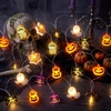 image:imageJOYIN 197FT 30 LED Halloween String Lights with Ghost amp Pumpkin 3D Designs Battery Operated Timer amp 8 Lighting Modes Spooky Indoor Outdoor Halloween Decorations for Party Yard Porch PatioMultiple Character String lights set
