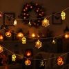 image:imageJOYIN 197FT 30 LED Halloween String Lights with Ghost amp Pumpkin 3D Designs Battery Operated Timer amp 8 Lighting Modes Spooky Indoor Outdoor Halloween Decorations for Party Yard Porch PatioMultiple Character String lights set