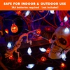 image:imageJOYIN 197FT 30 LED Halloween String Lights with Ghost amp Pumpkin 3D Designs Battery Operated Timer amp 8 Lighting Modes Spooky Indoor Outdoor Halloween Decorations for Party Yard Porch PatioPumpkin and Ghost String lights set